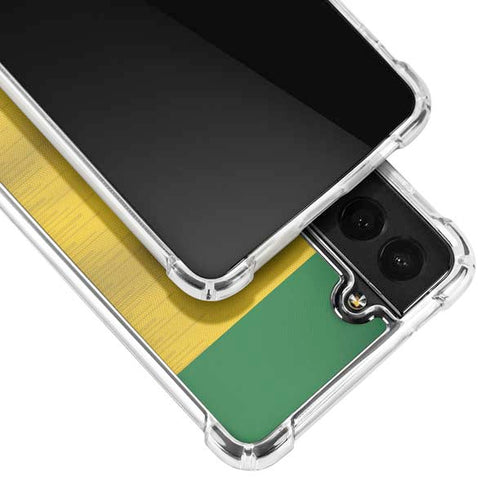 Brazil Soccer Flag Galaxy S21 FE Clear Case